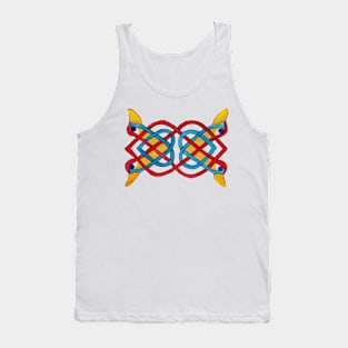 Duck Celtic Tracery V2 Tank Top